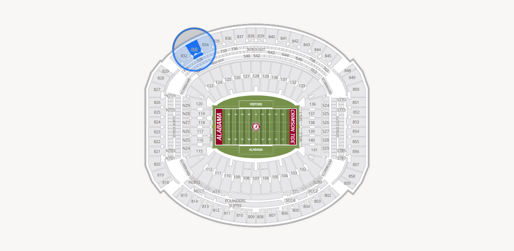 Bryant-Denny Stadium Seating Chart