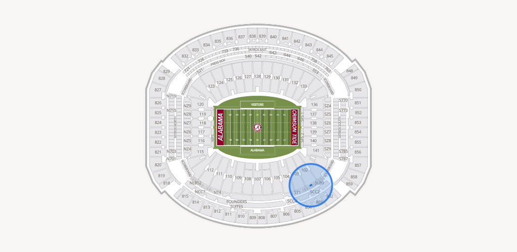 Bryant-Denny Stadium Seating Chart