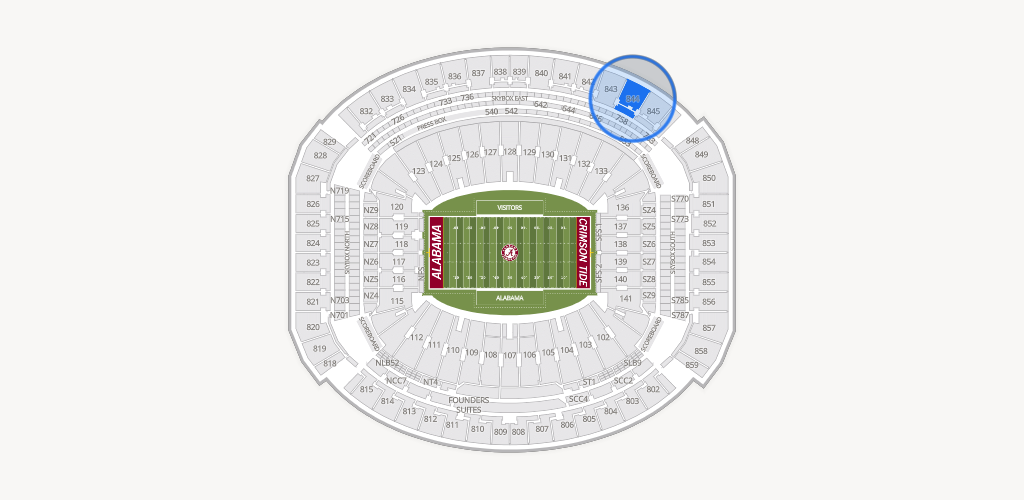 Bryant-Denny Stadium Seating Chart