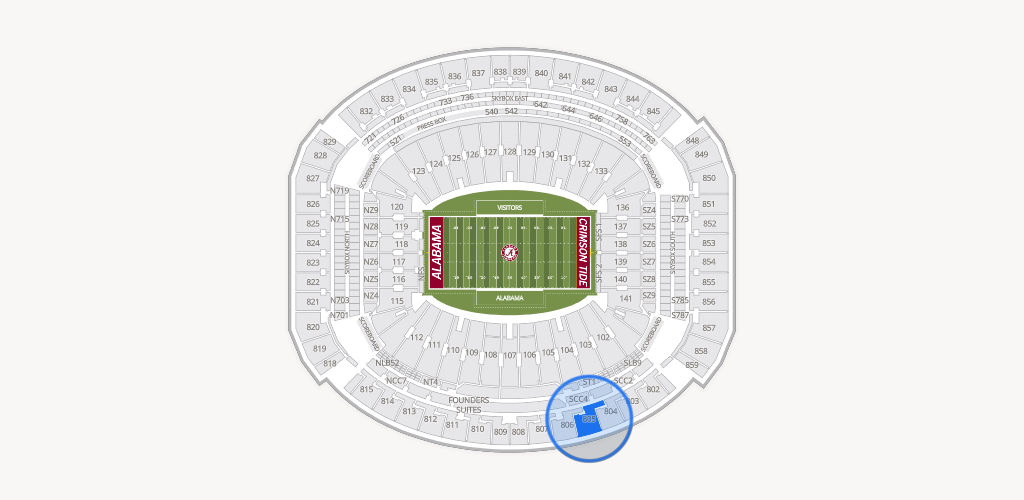 Bryant-Denny Stadium Seating Chart