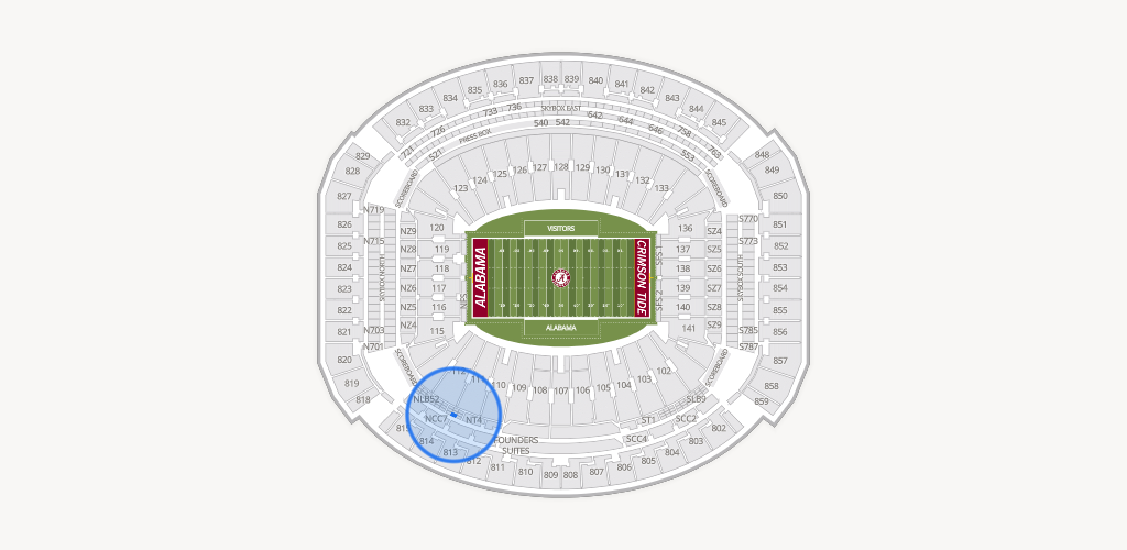 Bryant-Denny Stadium Seating Chart
