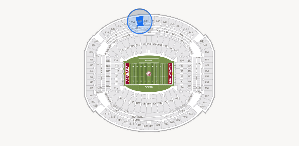 Bryant-Denny Stadium Seating Chart