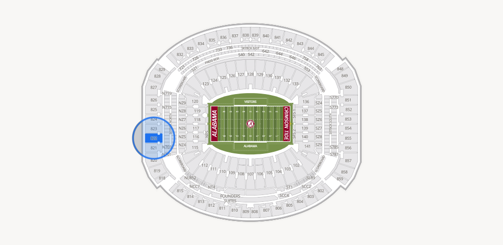 Bryant-Denny Stadium Seating Chart