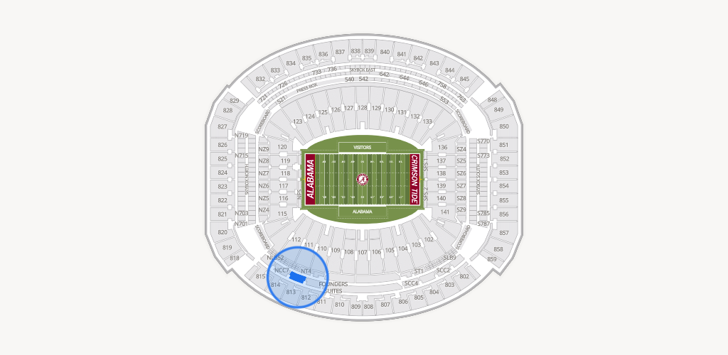 Bryant-Denny Stadium Seating Chart