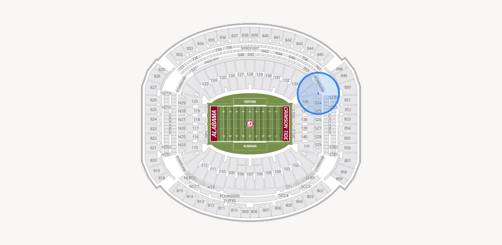 Bryant-Denny Stadium Seating Chart