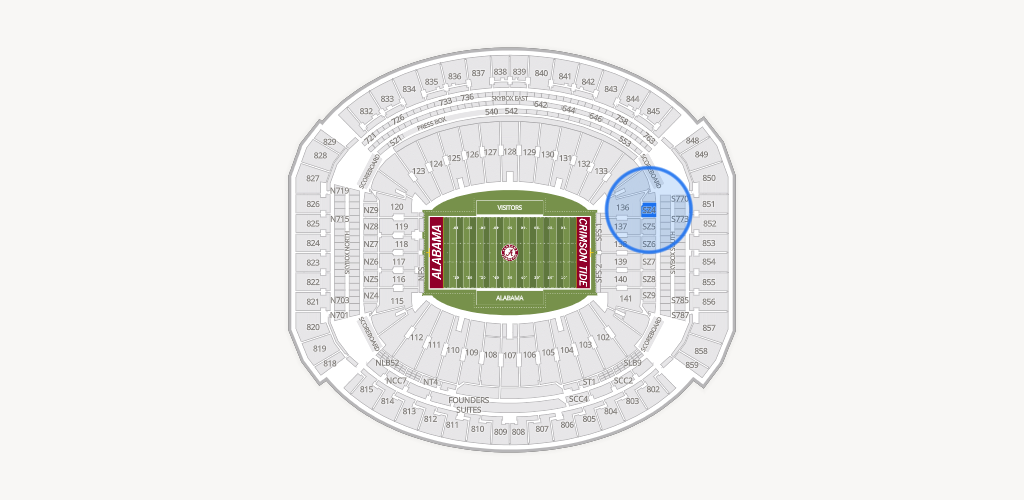 Bryant-Denny Stadium Seating Chart