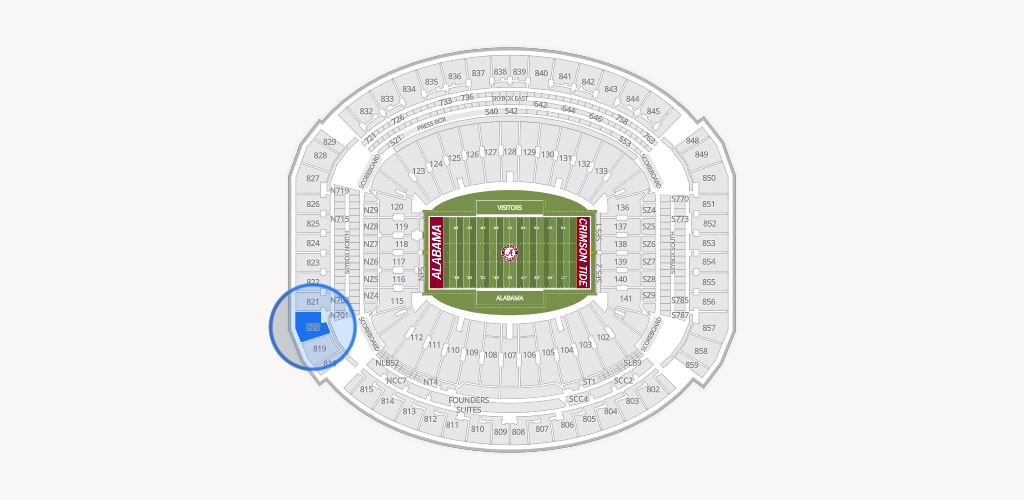 Bryant-Denny Stadium Seating Chart