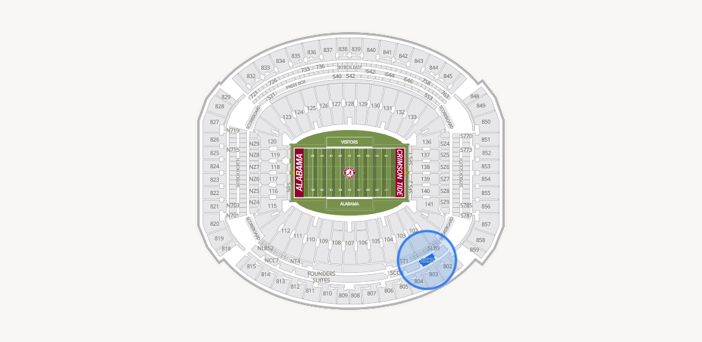 Bryant-Denny Stadium Seating Chart