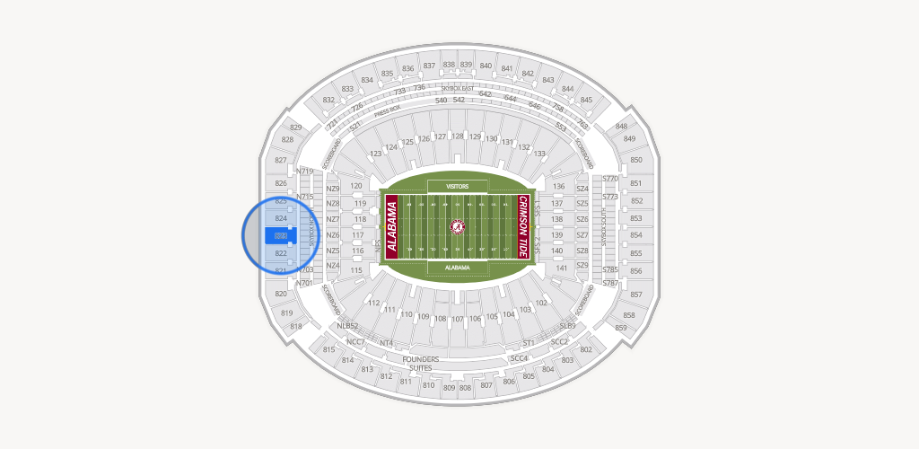 Bryant-Denny Stadium Seating Chart