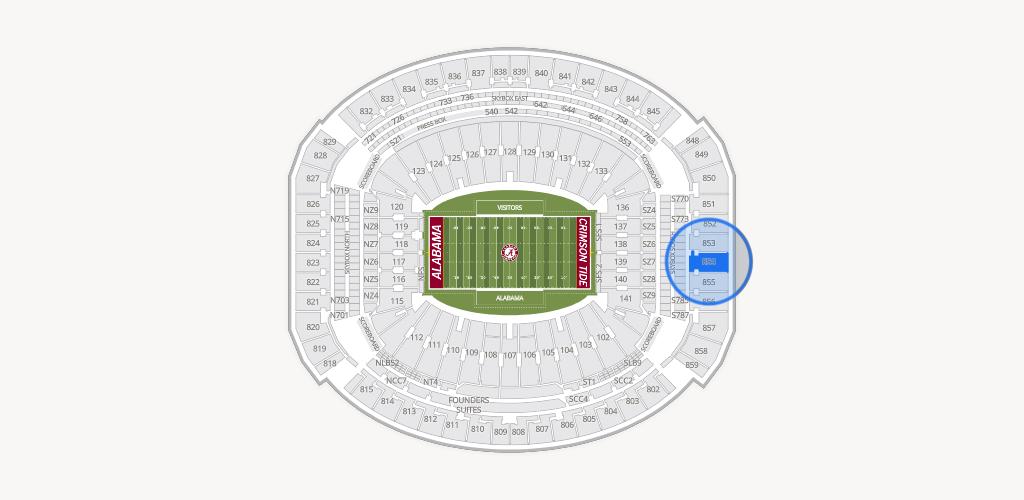 Bryant-Denny Stadium Seating Chart