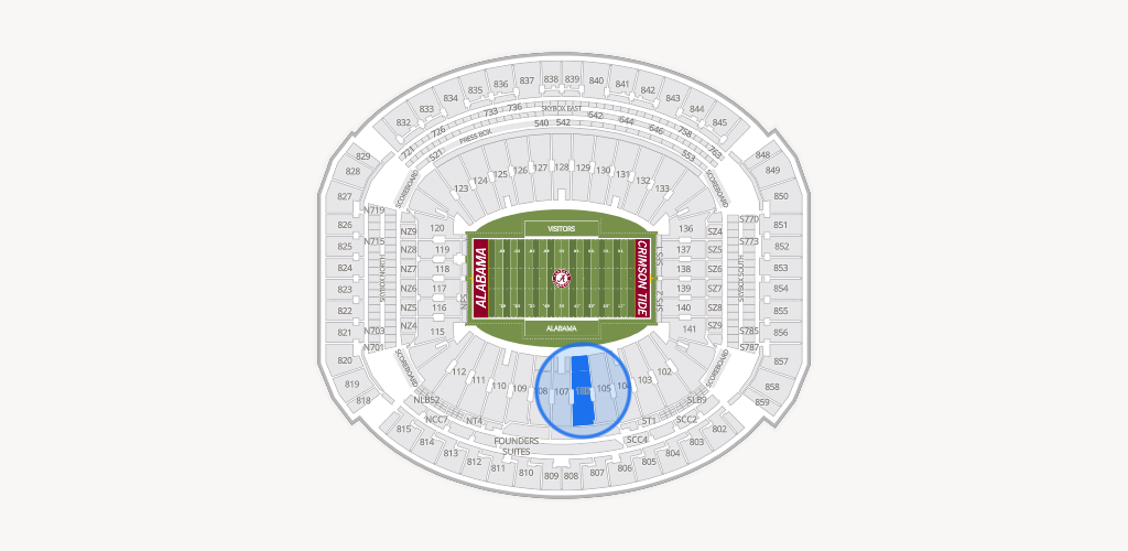 Bryant-Denny Stadium Seating Chart
