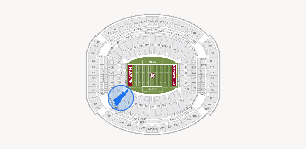 Bryant-Denny Stadium Seating Chart