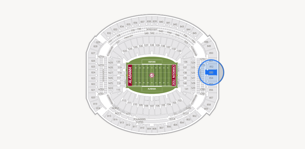 Bryant-Denny Stadium Seating Chart