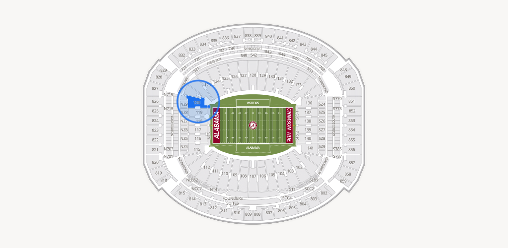 Bryant-Denny Stadium Seating Chart