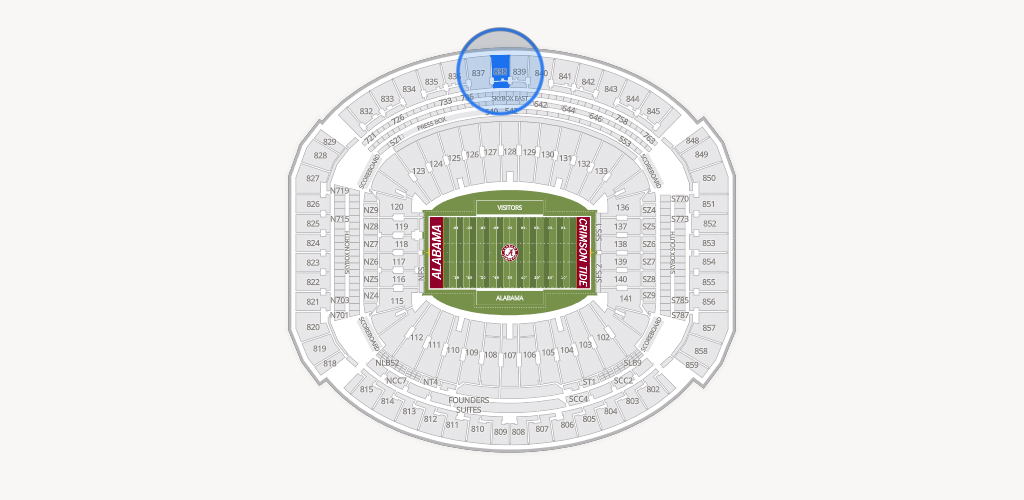 Bryant-Denny Stadium Seating Chart