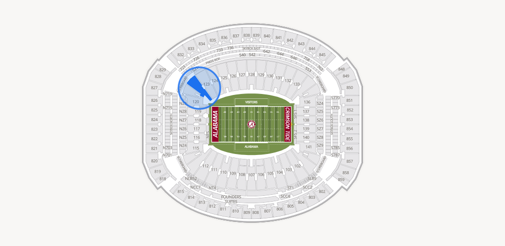 Bryant-Denny Stadium Seating Chart