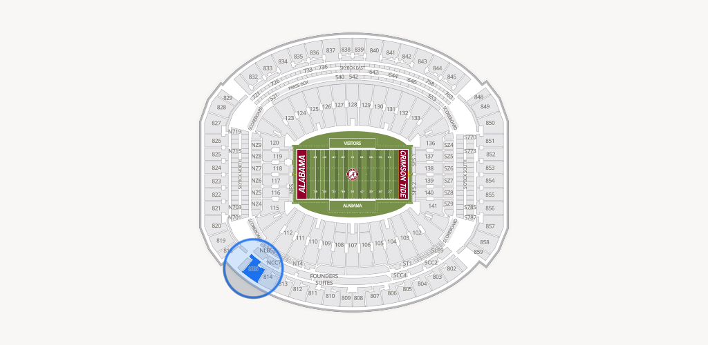 Bryant-Denny Stadium Seating Chart