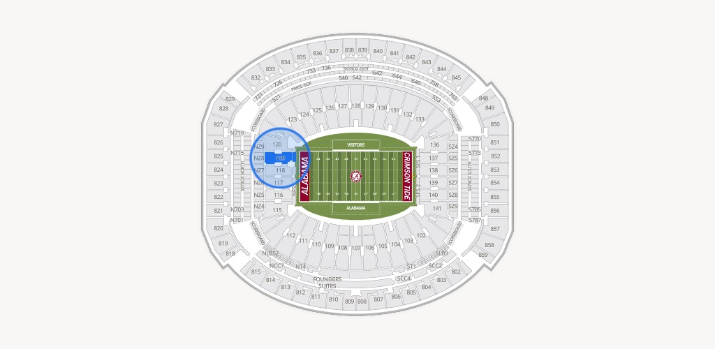 Bryant-Denny Stadium Seating Chart