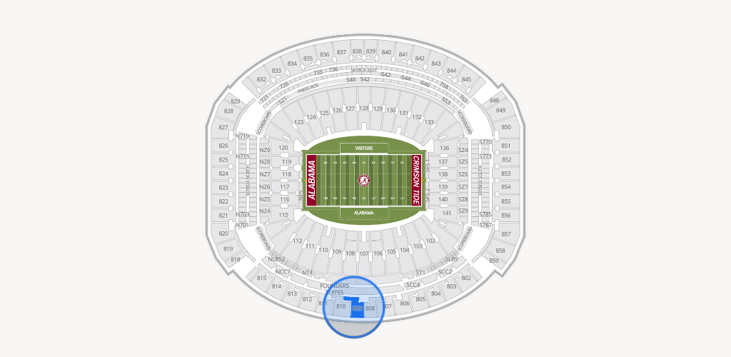 Bryant-Denny Stadium Seating Chart