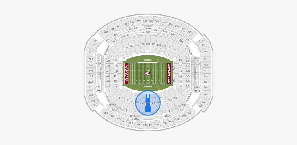 Bryant-Denny Stadium Seating Chart