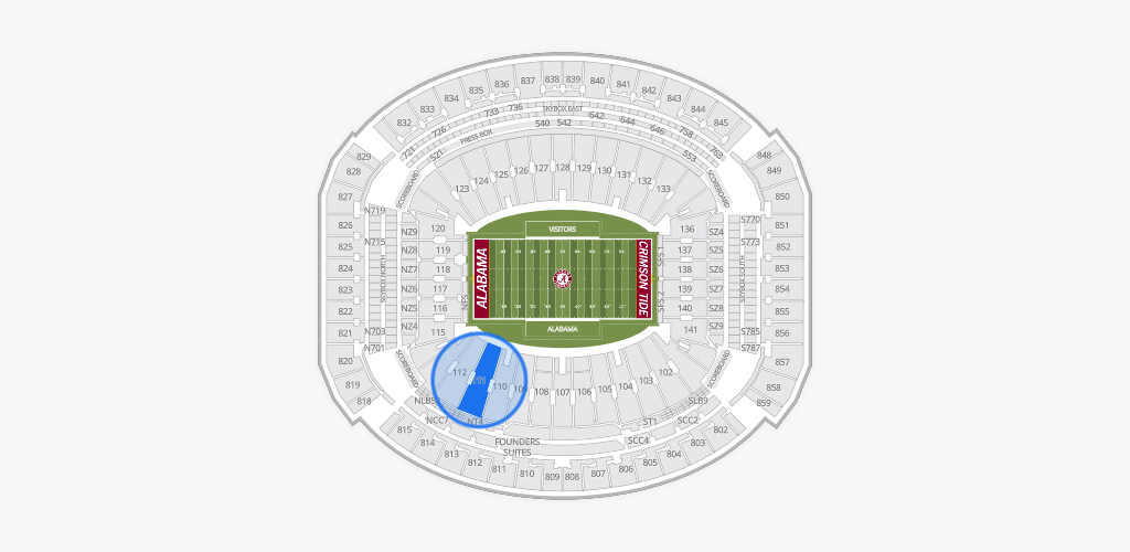 Bryant-Denny Stadium Seating Chart