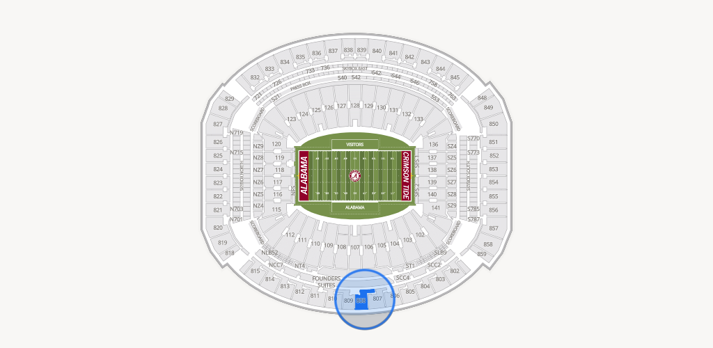 Bryant-Denny Stadium Seating Chart