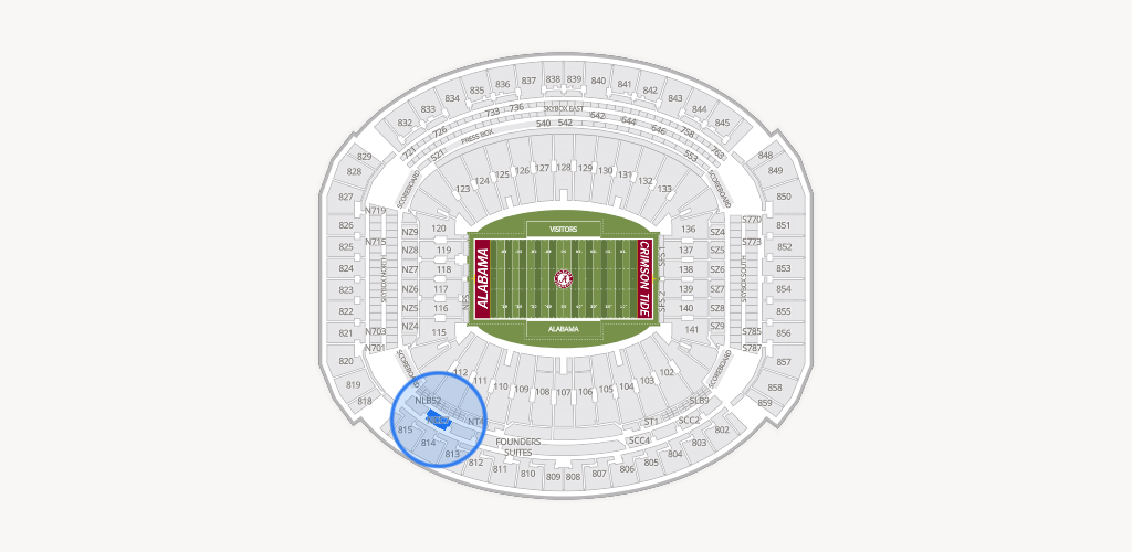 Bryant-Denny Stadium Seating Chart