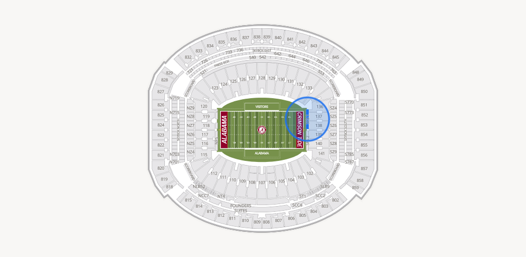 Bryant-Denny Stadium Seating Chart