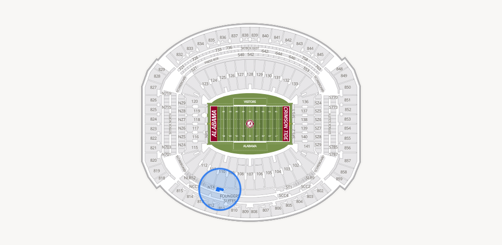 Bryant-Denny Stadium Seating Chart