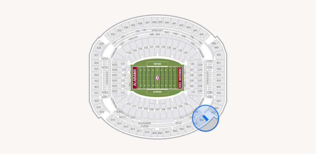 Bryant-Denny Stadium Seating Chart