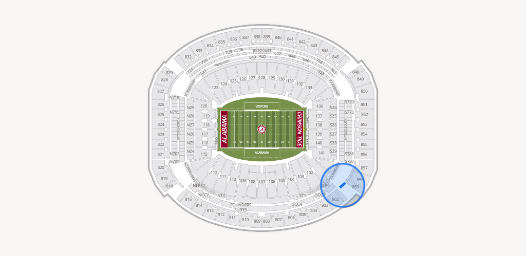 Bryant-Denny Stadium Seating Chart