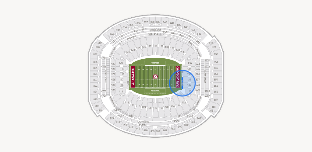 Bryant-Denny Stadium Seating Chart