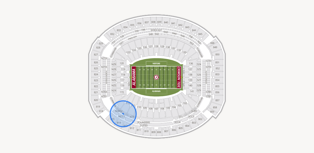 Bryant-Denny Stadium Seating Chart
