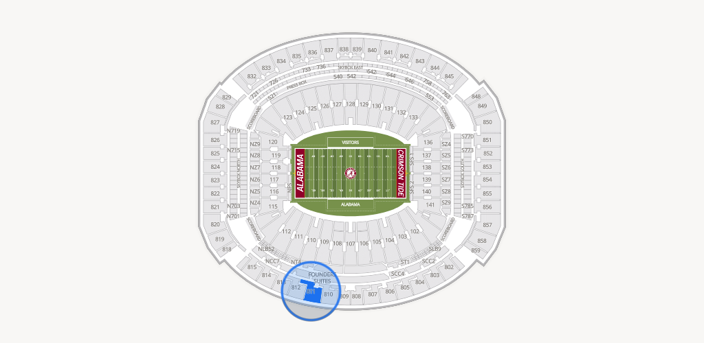 Bryant-Denny Stadium Seating Chart