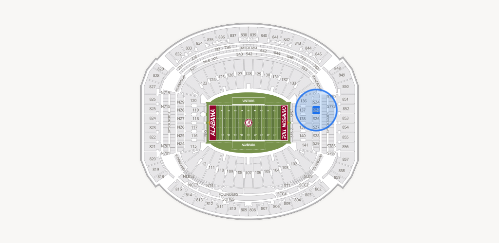 Bryant-Denny Stadium Seating Chart