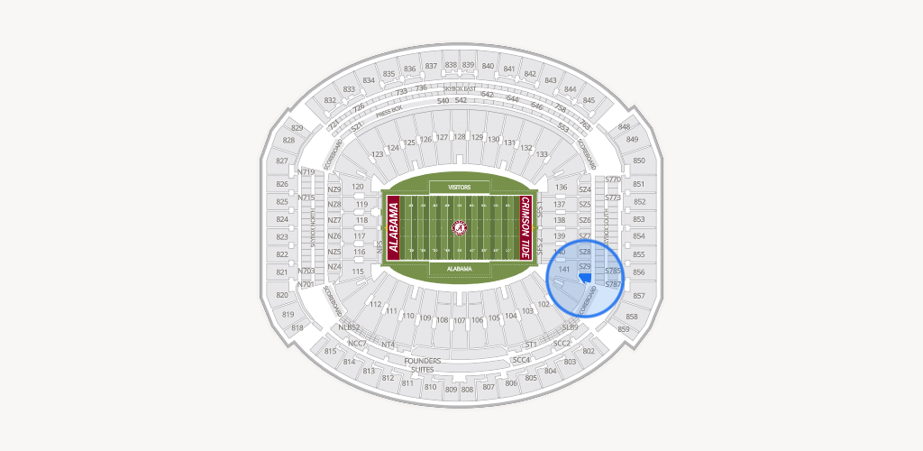 Bryant-Denny Stadium Seating Chart