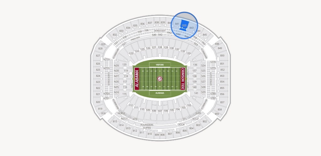 Bryant-Denny Stadium Seating Chart