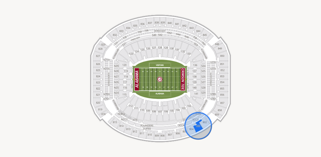 Bryant-Denny Stadium Seating Chart