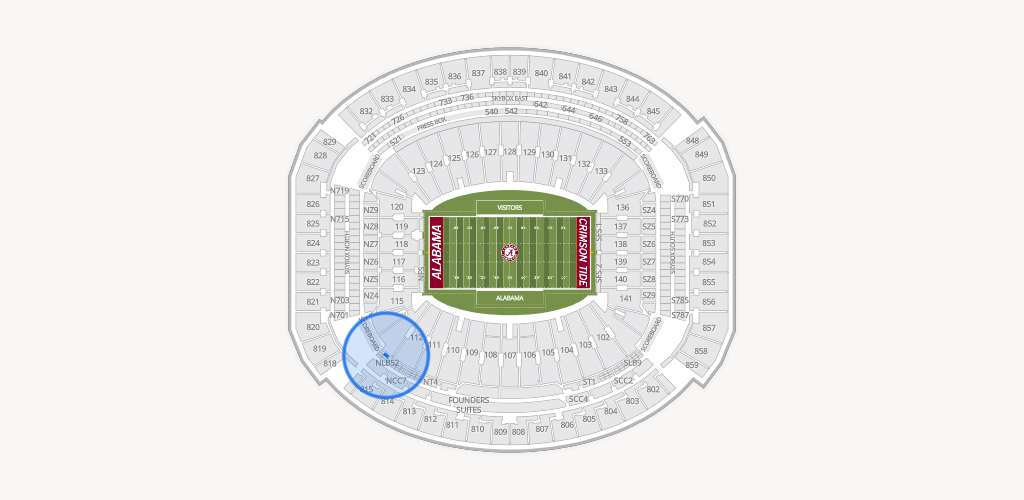 Bryant-Denny Stadium Seating Chart