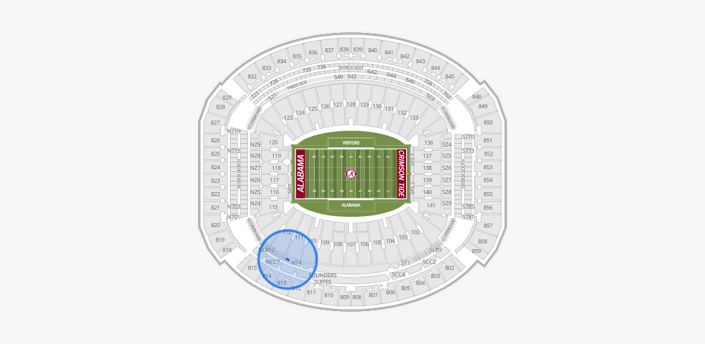 Bryant-Denny Stadium Seating Chart