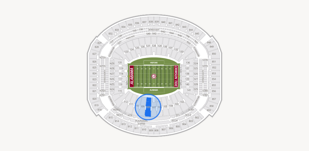 Bryant-Denny Stadium Seating Chart