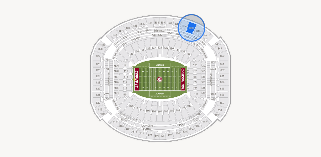 Bryant-Denny Stadium Seating Chart