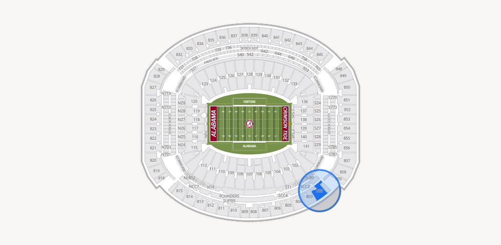 Bryant-Denny Stadium Seating Chart