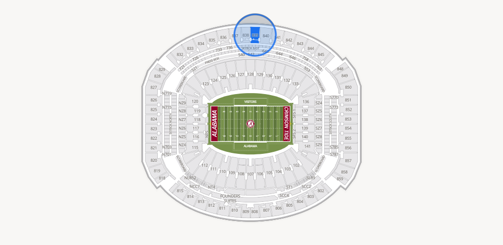 Bryant-Denny Stadium Seating Chart