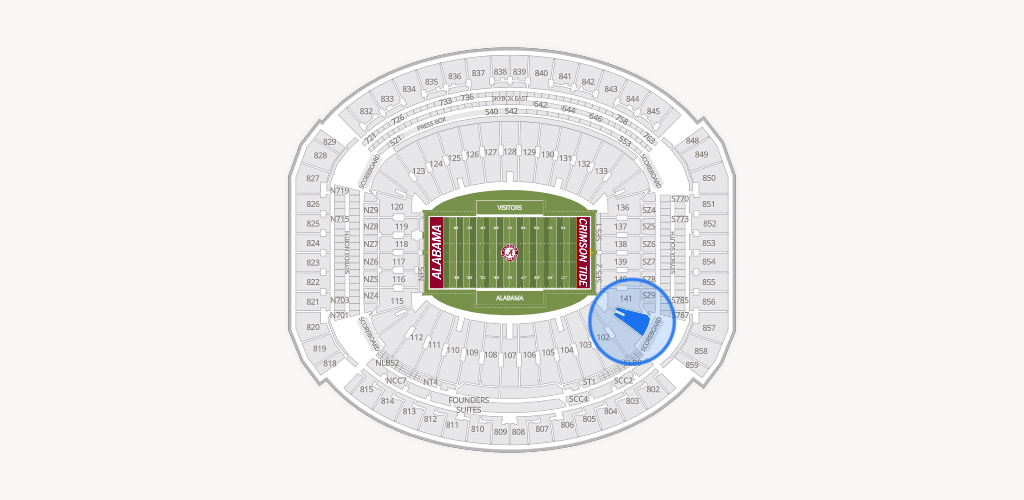 Bryant-Denny Stadium Seating Chart