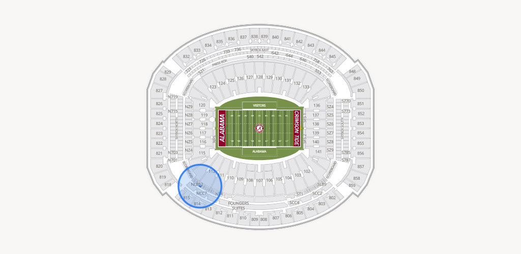 Bryant-Denny Stadium Seating Chart