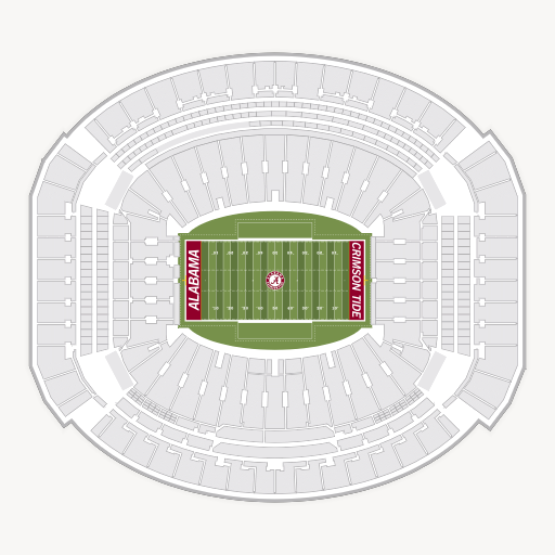 Bryant-Denny Stadium seating chart
