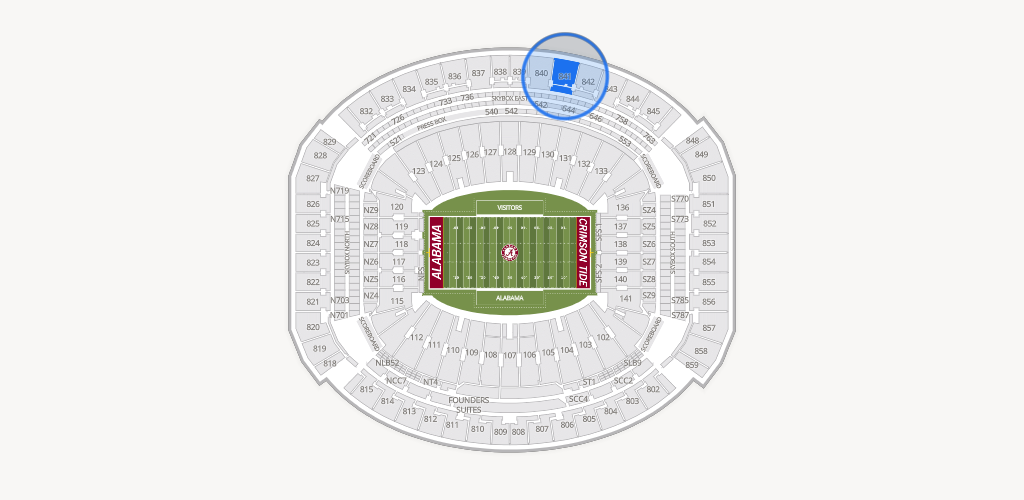 Bryant-Denny Stadium Seating Chart