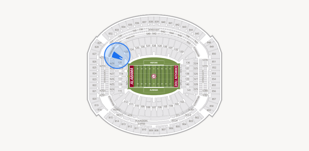 Bryant-Denny Stadium Seating Chart