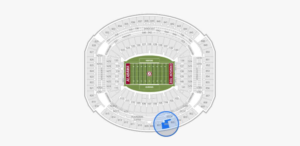 Bryant-Denny Stadium Seating Chart